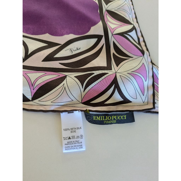 Emilio Pucci Women's Purple Silk Scarf - Picture 2 of 4
